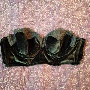 Black velvet bustier Victoria's Secret